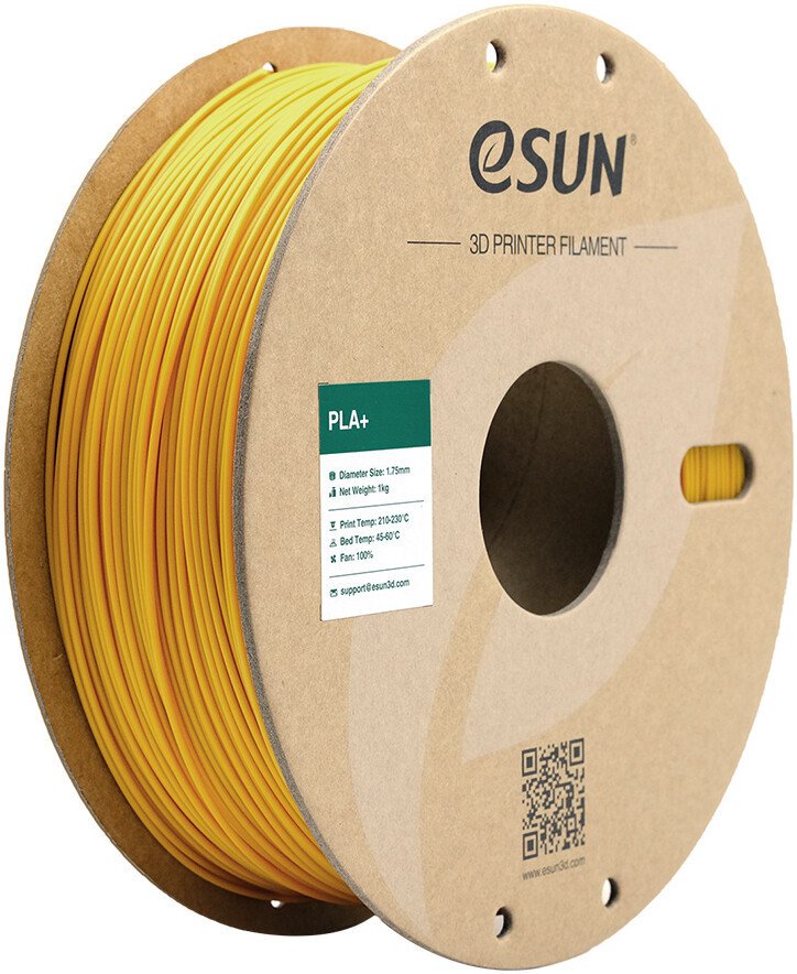 Филамент eSUN PLA+ PLA+175Y5B1 (1.75 мм, 5 кг, желтый)