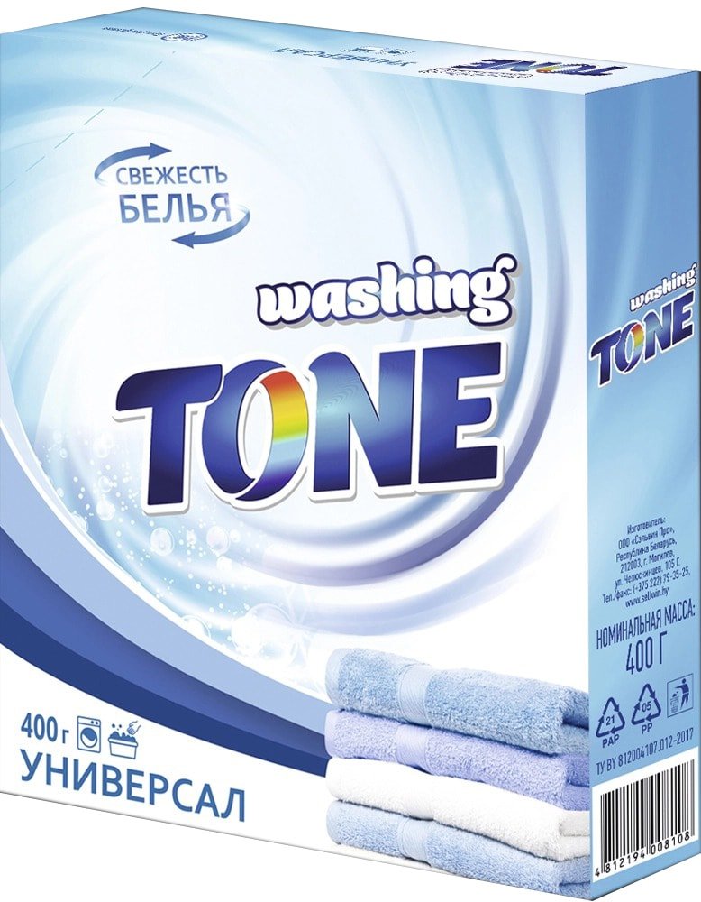 

Стиральный порошок Washing Tone Универсал 400 г