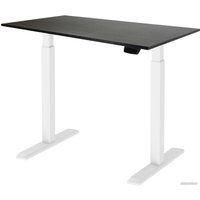 Стол для работы стоя ErgoSmart Electric Desk Prime 1380х800х18 мм (дуб темно-коричневый/белый)