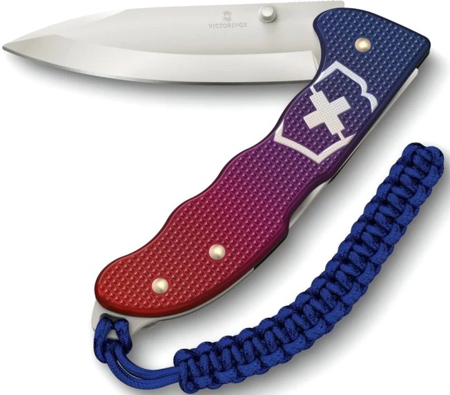 

Складной нож Victorinox Evoke Alox 0.9415.D221 (синий/красный)