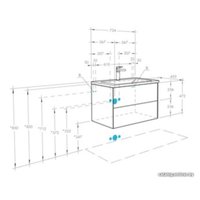 Акватон Тумба с умывальником Сохо 75 1A2581K1AJ9A0