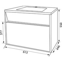  IDDIS Тумба с умывальником Esper 60 ESP60W0i95K