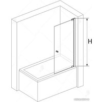 Стеклянная шторка для ванны RGW SC-102 700 011110207-31