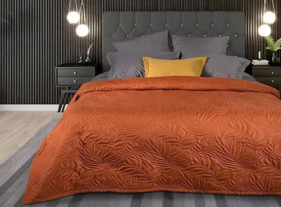 

Покрывало Bellissimo Arti 180х200 2519100518-44Lt (листья терракот)