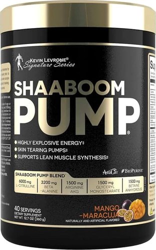 Предтренировочный комплекс Kevin Levrone Shaaboom Pump (385 г, манго-лимон)