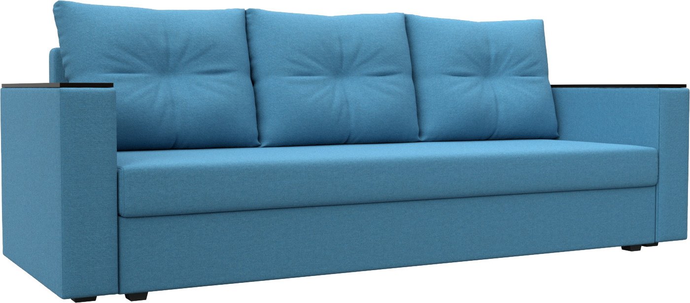 

Диван Лига диванов Атланта без стола 126173 (рогожка амур голубой)