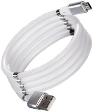 Кабель SmartBuy Ik-12mag USB Type-A - microUSB (1 м, белый)