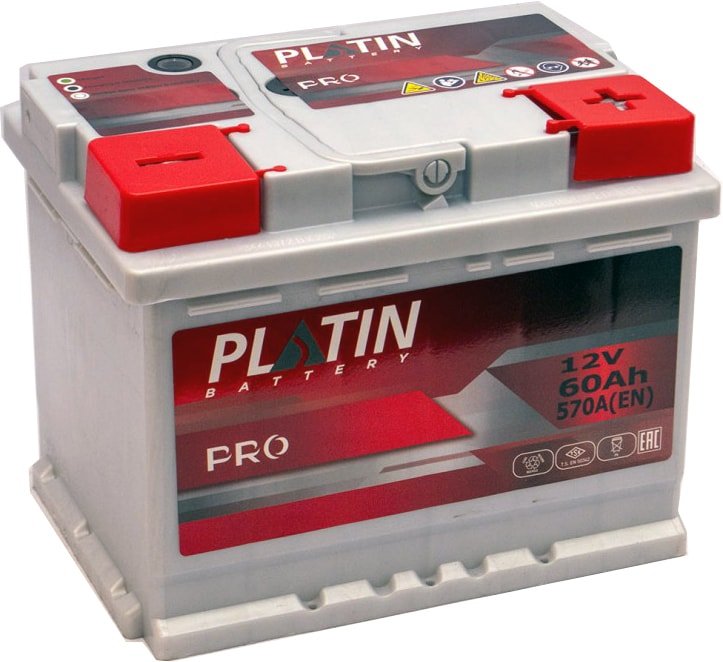 

Автомобильный аккумулятор Platin Pro R+ низ (60 А·ч)