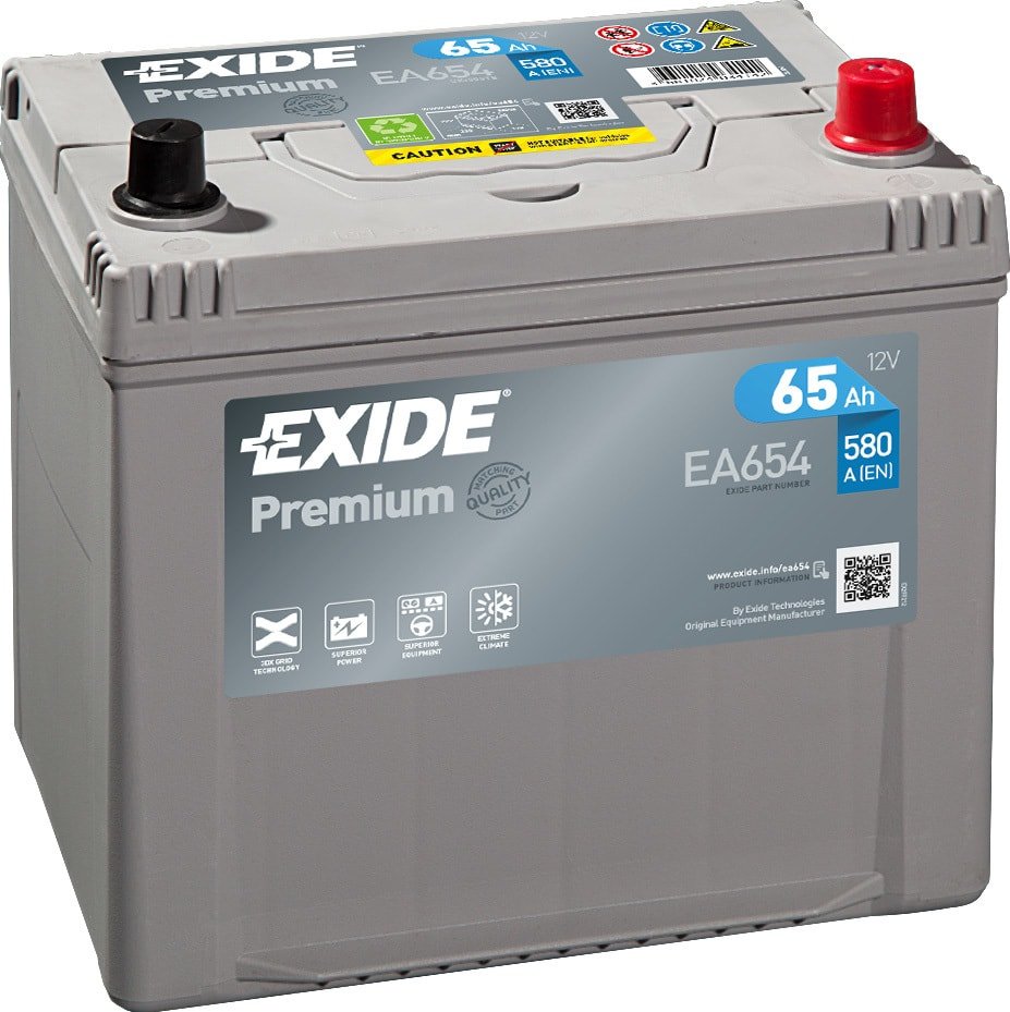

Автомобильный аккумулятор Exide Premium EA654 (65 А/ч)