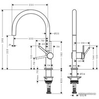 Смеситель Hansgrohe Talis M54 72804000