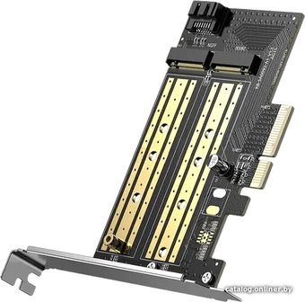 Адаптер для подключения M.2 накопителей Ugreen CM302 70504 M.2 NVMe - PCI Express 3.0x4