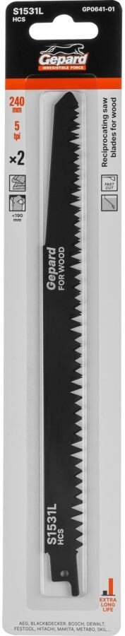 

Набор пильных полотен Gepard GP0641-01