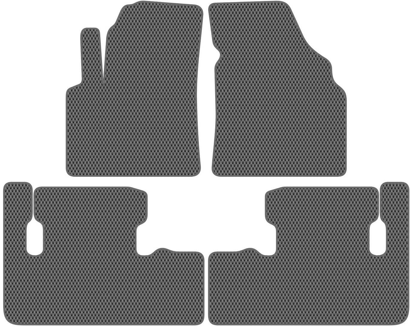 

Комплект ковриков для авто Alicosta Chevrolet Rezzo (минивэн) 2004 - 2008 (серый, ромб)