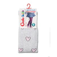 Колготки Conte-kids Tip-Top Сердечки 14С-79СП (р. 128-134, светло-серый 510)