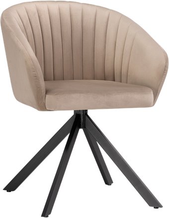Стул с подлокотниками Notta Корсо крутящийся 583966 (бежевый/черный)