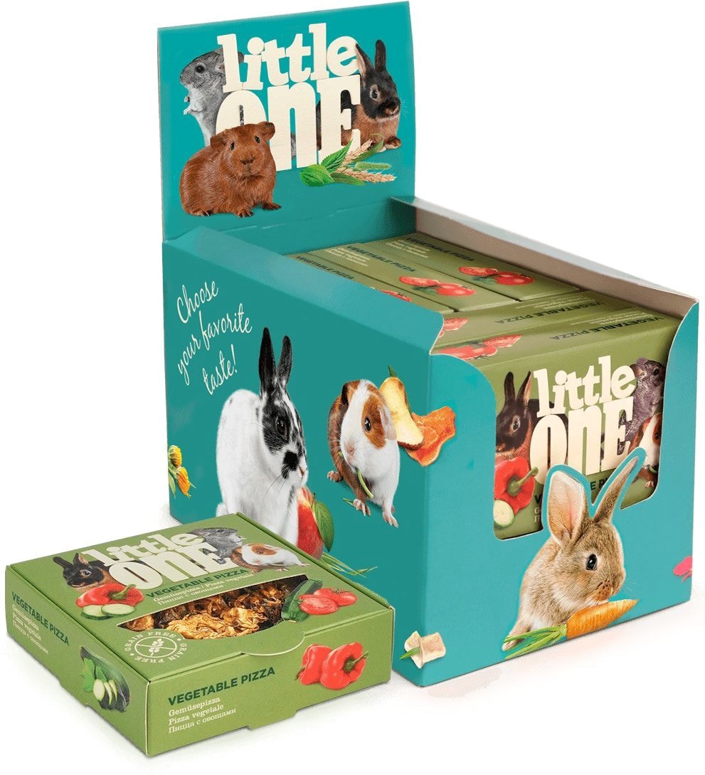 

Лакомство для грызунов Little One Пицца с овощами 55 г
