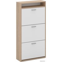 Тумба для обуви Империал Толедо с нишей (дуб сонома/белый)