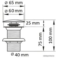 Донный клапан CeramaLux RD018