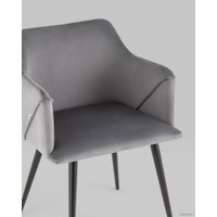 Стул Stool Group Джоэл с подлокотниками vd-joel-b27 (велюр серый)