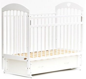 

Классическая детская кроватка Giovanni Elegance 19 (белый, с сердечком)