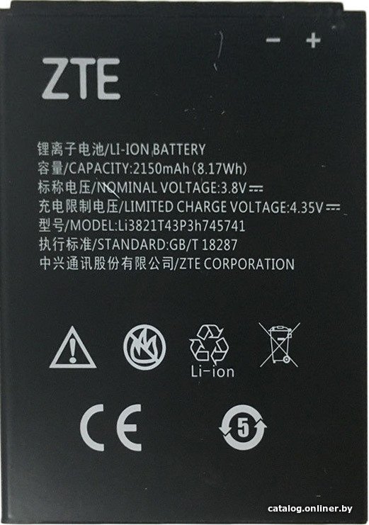 Аккумулятор для телефона Копия ZTE Li3821T43P3H745741