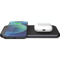 Беспроводное зарядное Zens Dual Aluminium Wireless Charger ZEDC10B/00 (черный)