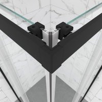 Душевой уголок Triton Фикс-Блэк 120х90 (без поддона)