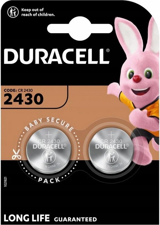 Батарейка DURACELL CR2430 Lithium 3V 2 шт.
