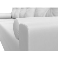 Угловой диван Лига диванов Верона лайт левый (экокожа белый) в Витебске