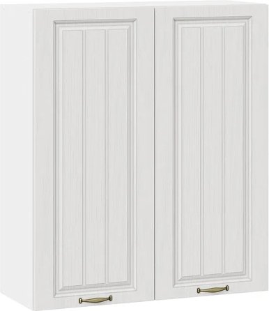 

Шкаф навесной Трия Лина 1ВВ8 с двумя дверями (белый/белый)