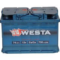 Автомобильный аккумулятор Westa 6СТ-74 VL рус. L+ (74 А·ч)