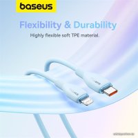 Кабель Baseus Pudding Series USB Type-C - Lightning (1.2 м, голубой)