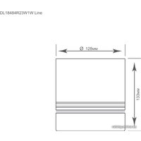 Точечный светильник Donolux Barell DL18484R23W1W Line