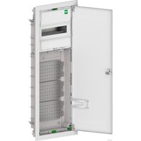 Бокс пластиковый Elektro-Plast MSF TWIN RP комбинированный, 1*12M+3xМП перф., N/PE-шинки, 1xSCHUKO, мет. дверь, белый RAL9016, 358x853x94mm, IP30 в Пинске