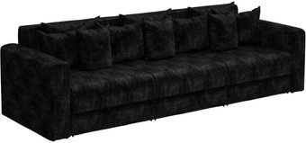 Диван Mebelico Мэдисон Long 59200 (вельвет, черный)