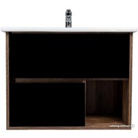  Viant Тумба под умывальник Люксембург Элина 75 VLUX75ELCH-T2YP (черный)