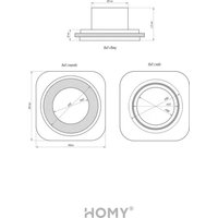 Вентиляционная решетка HOMY AIR круглый A100WRS d150 (белая)