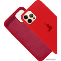 Чехол для телефона EXPERTS Silicone Case для Apple iPhone 12/12 Pro (красный)