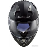 Мотошлем LS2 FF327 Challenger Solid (M, черный матовый)