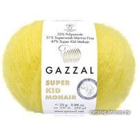 Пряжа для вязания Gazzal Super kid mohair new 64422 25 г 237 м (желтый)