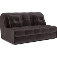 Диван Мебель-АРС Аккордеон Барон №2 ППУ 155x200 (бархат шоколадный Star Velvet 60 Coffee)
