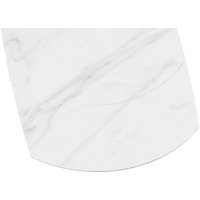 Кухонный стол Sheffilton SHT-T75 (белый мрамор/черный)