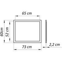Зеркало Диприз Д.68020.1 (белый)