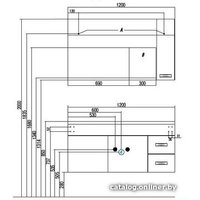  Акватон Тумба под умывальник Диор 120 [1A110601DR940]