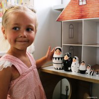 Развивающая игрушка Брестская Фабрика Сувениров Набор черно-белых матрешек (7 шт)