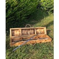 Шампурница Florbox С шампурами 6 шт 65x15x12 см (обжиг)