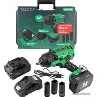 Гайковерт RockForce RF-WT02F1161 (с 2-мя АКБ, кейс)