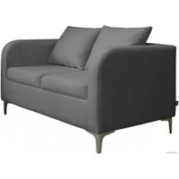 Диван Brioli Терзо двухместный (V4/темно-серый)