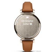 Умные часы Garmin Lily 2 Classic (кремовое золото/коричневый)