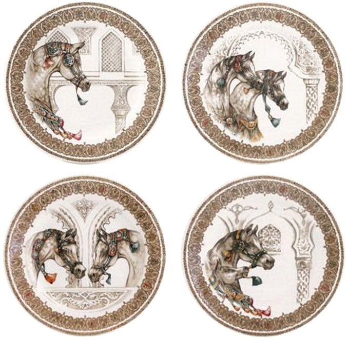 

Набор обеденных тарелок Gien Chevaux Du Vent 1751B4AD50